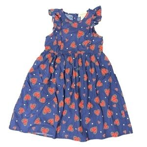 Emma & Elsa Girls Kids Watermelon Hearts Dress Size 6